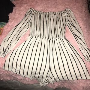 Off the shoulder romper